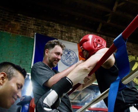 Boxing club lesson